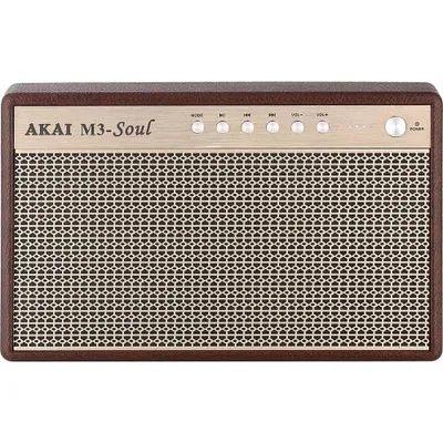 Zdjęcie produktu dla Akai M3 Soul, 20 W, przewodowy i bezprzewodowy, USB Type-A, brązowy, prostokątny, przyciski