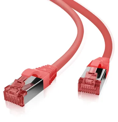 Produktbild von helos Cat.6 Patchkabel Ultraflex GHMT AWG 27/7 rot 3,0 m