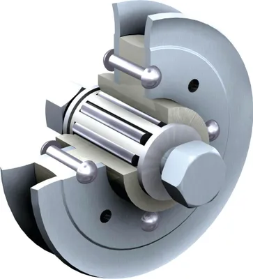 Image de Galet diamètre 82mm flasques acier – MANTION - 1002A