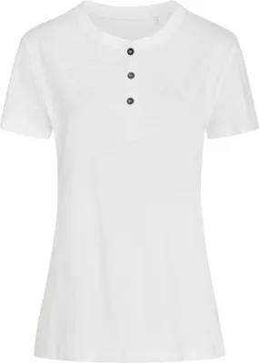 Immagine prodotto di Stedman ST9530 | Maglietta donna Sharon Henley - Colore: Bianco - Taglia: S