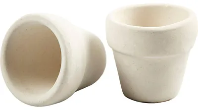 Produktbild von Blumentopf, H 4,6 cm, D 5,2 cm, Weiß, 48 Stk/ 1 Pck [HOB-50649]