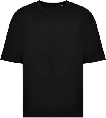 Zdjęcie produktu dla Just Ts JT009 | Oversize 100 Uni  T-Shirt - Oversize - Kolor: Głęboka czerń - Rozmiar: L