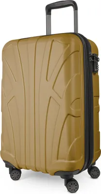 Immagine prodotto di Suitline - Bagaglio a mano con estensione valigia da cabina a guscio rigido, TSA, 55 cm, circa 40 litri, 100% ABS opaco, oro autunnale