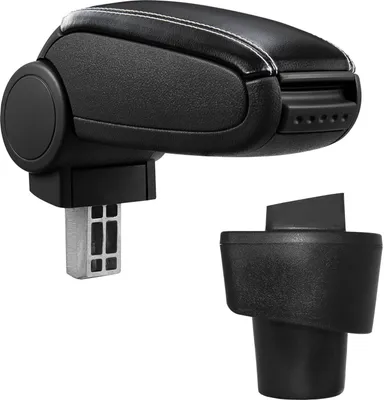 Image de Accoudoir central revêtement cuir noir / blanc pour Renault Twingo 3 2014-