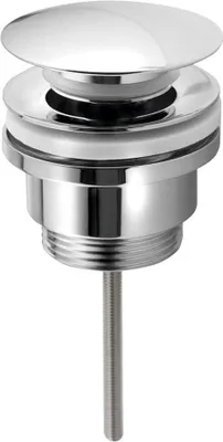 Obrázek produktu pro Umyvadlová výpust 5/4“, click-clack, tl.10-55mm, velká zátka, chrom (151.307.1)