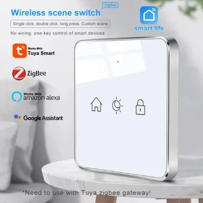 Produktbild von Szenenschalter – 3 Tasten, ZigBee, Tuya
