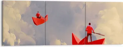 Produktbild von Bild auf Leinwand - Leinwandbild - Abstraktion modern - 150x50cm - Wand Bild - Wanddeko - Leinwanddruck - Bilder - Kunstdruck - Wanddekoration - Leinwand bilder - Wandkunst - CA150x50-3832