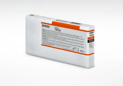 Produktbild von Epson T913A Orange Ink Cartridge (200ml), Standardertrag, Orange, Tinte auf Pigmentbasis, 200 ml, 1 Stück(e), Einzelpackung
