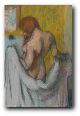 Immagine prodotto di Stampa artistica "Donna con asciugamano" di Edgar Degas – 40 x 60 cm – non incorniciata
