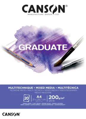Zdjęcie produktu dla Canson Graduate, Papier artystyczny, 200 g/m², 20 ark.