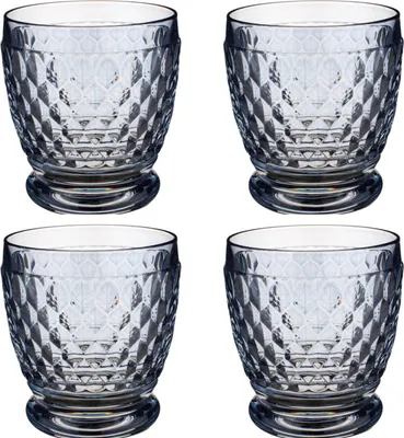 Zdjęcie produktu dla Villeroy & Boch zestaw 4 szklanek do wody i koktajli Boston w kolorze niebieskim 200 ml
