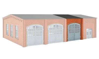 Produktbild von Vollmer 47563 - N Erweiterungs-Set für LKW-Werkstatt 47558 - Polyplate Bausatz