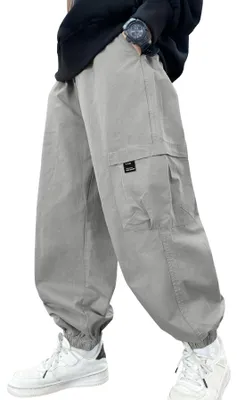 Imagen del producto de Omgoods: Pantalones de chándal holgados para niños, estilo cargo