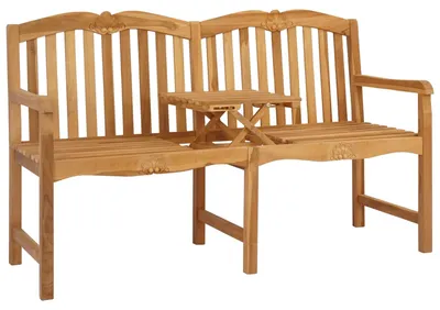 Productafbeelding van Handgemaakte Rozenbank 155 x 60 x 94 cm Massief Teakhout