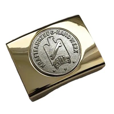 Produktbild von Koppelschloss Kraftfahrzeug Handwerk und Zunft – golden/silbern - für Meister - für 4,5 cm breite Koppelgürtel