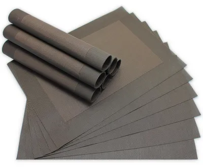 Produktbild von Tischsets BORDA 12er Set Braun als Tischuntersetzer