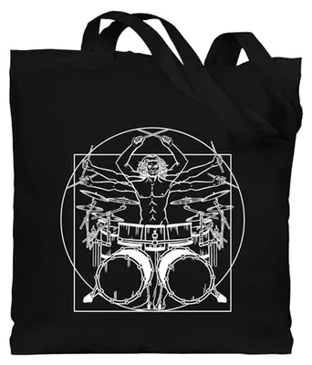 Produktbild von Baumwolltasche - Musik Instrument Zubehör - Schlagzeuger Drummer Geschenk Schlagzeug