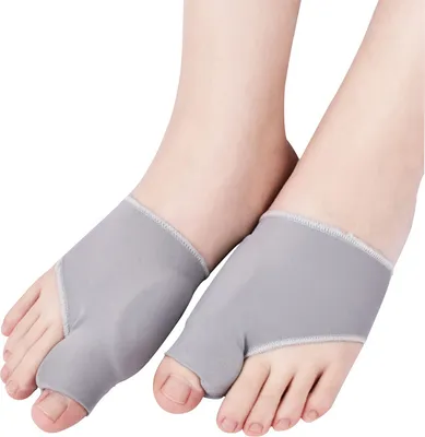 Immagine prodotto di INF Separatore per dita dei piedi correttore per alluce valgo per dita sovrapposte Grigio L