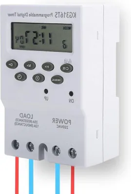 Immagine prodotto di Timer elettronico su guida DIN 220 V, 12 A, tempo di commutazione di 1 minuto, intervallo di 168 ore