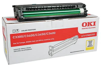Obrázek produktu pro OKI 43460205, Originální, C3300, C3400, C3450, C3600, 15000 str., Laserový tisk, Žlutá, Černá