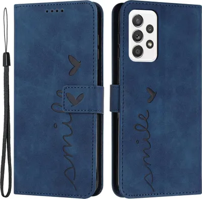 Produktbild von Samsung Galaxy A23 Hülle - Coverup Smile Klapphülle - Blau