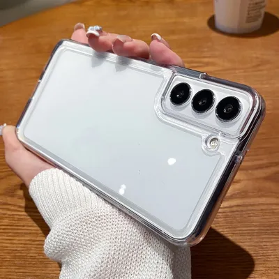Produktbild von Schutzhülle für Samsung S24 Hülle Kompatibel mit MagSafe Transparent Silikonhülle Stoßfeste Hülle