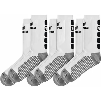 Produktbild von Erima Classic 5-C Socken 3Er Pack - Weiß / Schwarz