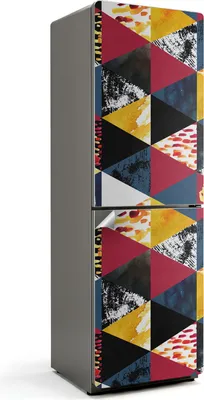Obrázek produktu pro Geometrický vzor - Samolepka na lednici - Samolepka na lednici - Samolepicí fólie na lednici - Dekorace do kuchyně - 60x190 cm