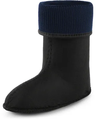 Produktbild von Ladeheid Kinder Mädchen Jungen Wärmende Stiefelsocken für Gummistiefel Innenschuh KL058 (Schwarz, 28 EU)