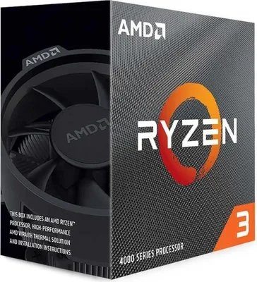 Immagine prodotto di Processore AMD Ryzen 3 4100, quad-core, 3,8 GHz, socket AM4, cache da 4 MB, 100-100000510BOX