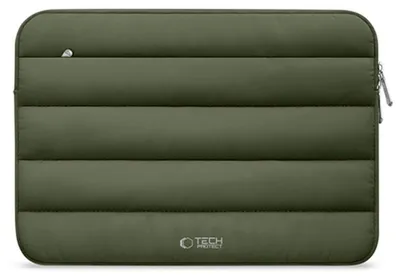 Image de Sacoche universelle pour ordinateur portable jusqu'à 13-14", Tech-Protect Fluffy, vert foncé