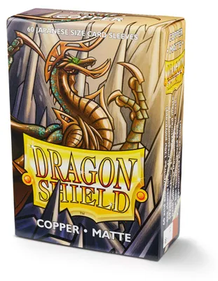Produktbild von Dragon Shield Kleine Matte Kartenhüllen 60 Beutelchen Golden  Kinder Golden One Size