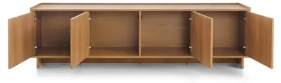 Produktbild von XXL TV Lowboard Fernsehtisch YASUMI (195 cm) – Eiche Carmel (Japandi)
