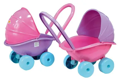 Immagine prodotto di Passeggino in plastica con culla 29x45x49 cm