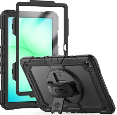 Produktbild von Hülle mit Bildschirmschutz für Galaxy Tab A11 Plus / A9 Plus, Tech-Protect Solid, Schwarz