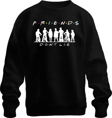 Produktbild von FRIENDS DON'T LIE Stranger Kids Fahrräder 80er Retro Hawkins Elf Uni Sweatshirt Pullover, Schwarz, M