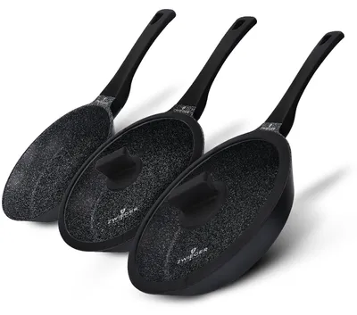 Pfannenset 5-tlg., 28/24/20 cm, antihaftbeschichtet, induktionsgeeignet
