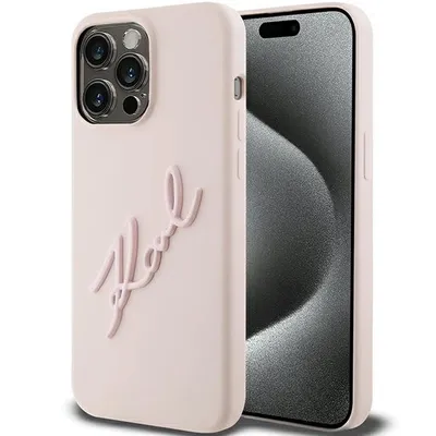 Immagine prodotto di Karl Lagerfeld Klhcp15Lsksbmcp Iphone 15 Pro 6.1 Różowy/Pink Hardcase Silicone Karl Script