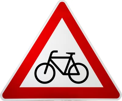 Produktbild von ORIGINAL Verkehrsschild Nr. 138-10 * Radverkehr, Aufstellung rechts * SL 900 mm nach StVO und RAL-Gütebedingungen Verkehrszeichen Achtung Warnschild Straßenschild Hinweisschild Gefahrenzeichen Fahrrad