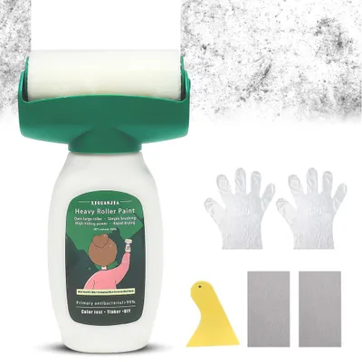 Productafbeelding van Wandreparatie-rolborstel, 500 g, 2-in-1 muurverfroller met muurreparatiepad