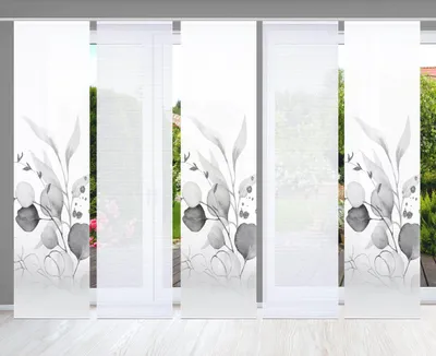 Produktbild von 84096 ABANIO Schiebegardine rec. Polyester, 245x60 cm, halbtransparent