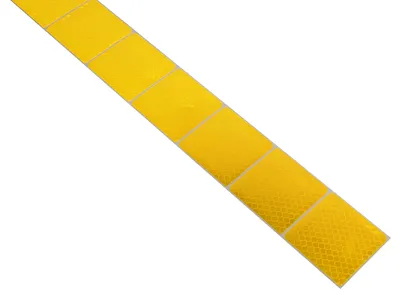 Immagine prodotto di Nastro autoadesivo riflettente diviso 1m x 5cm giallo
