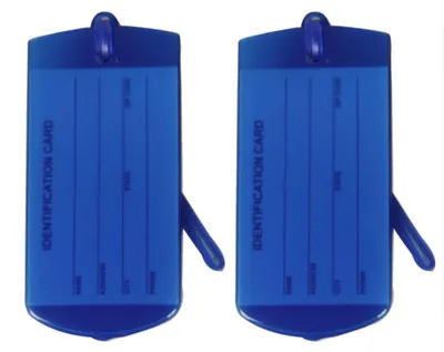 Produktbild von Gepäckanhänger ROCK Jelly TA-0028, 2 Stück - blau