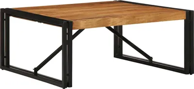 Image de Table basse 80x80x35 cm bois massif acacia