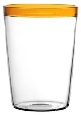 Productafbeelding van Pomax Tarifa waterglas, gemaakt van borosilicaatglas, amberkleurig, diameter 8 cm, hoogte 9 cm