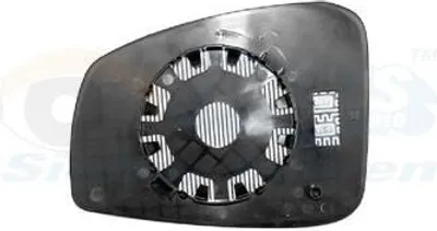 Produktbild von VAN WEZEL Spiegelglas Außenspiegel Rechts für RENAULT LAGUNA III Grandtour (KT0/1) Blau Getönt Konvex Beheizbar 4356836