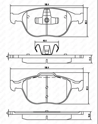 Produktbild von Scheibenbremsbelagsatz VA, FORD TRANSIT CONNECT, TOURNEO CONNECT, FOCUS ST