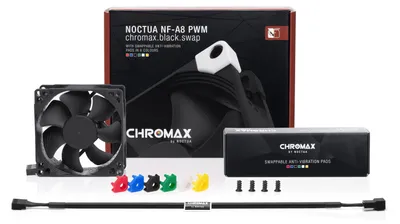 Obrázok produktu pre Noctua NF-A8 PWM CH.BK.S, Ventilátor, 8 cm, 450 ot/min, 2200 ot/min, 55,5 m³/h, Čierna