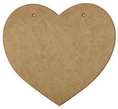 Imagen del producto de Creative Deco 2 x MDF grande en forma de corazón, 220 x 200 mm, ligero