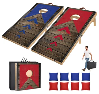 Obrázok produktu pre Hra Cornhole NZQXJXZ 90x60 cm skladacia 2 dosky 8 vrecúšok taška